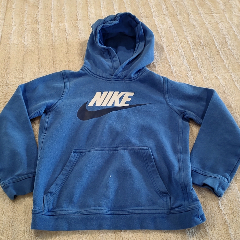 Nike Kids Blue Logo Hoodie